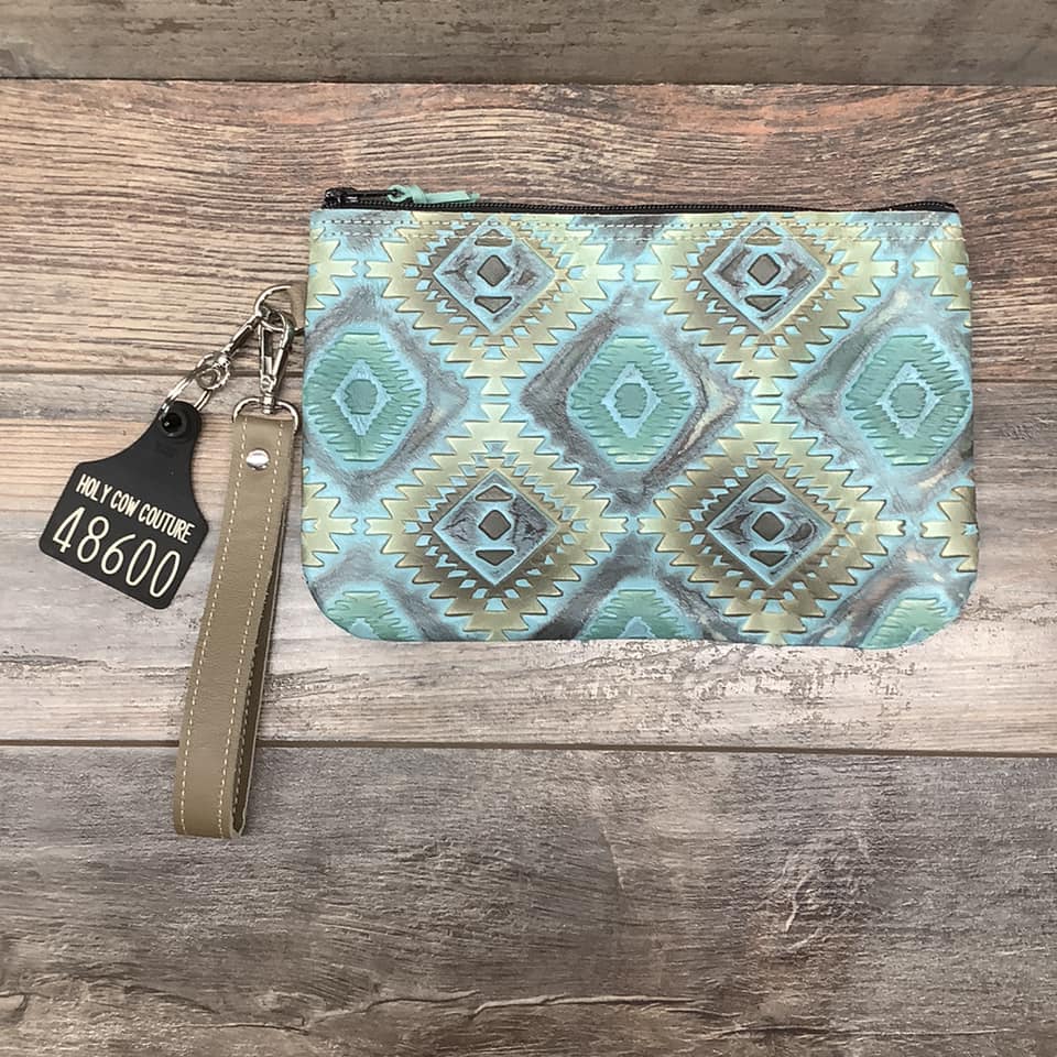 Western Leather Wristlet Clutch #48600