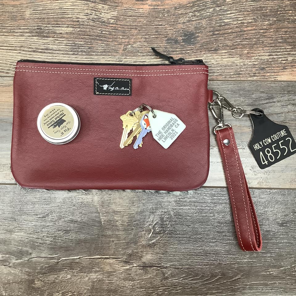Western Leather Wristlet Clutch #48552