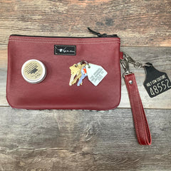 Western Leather Wristlet Clutch #48552