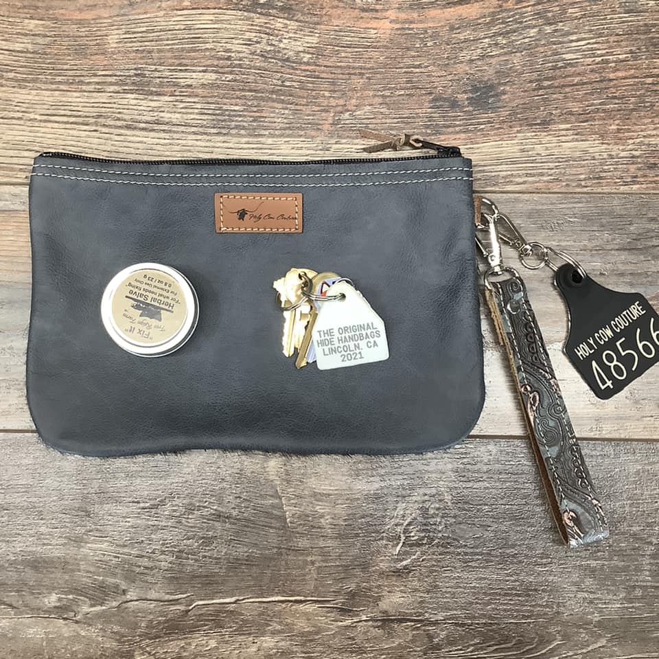 Western Leather Wristlet Clutch #48566