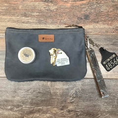 Western Leather Wristlet Clutch #48566