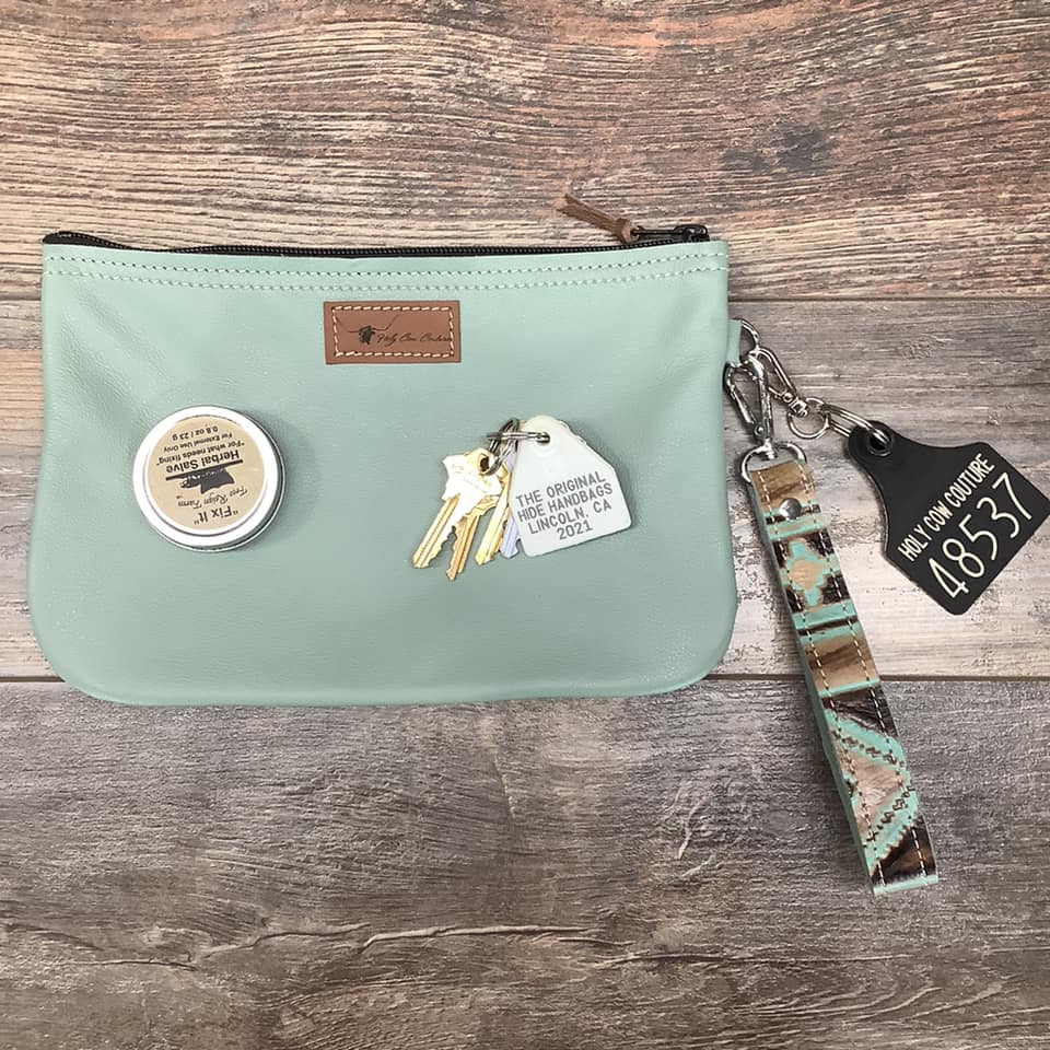 Western Leather Wristlet Clutch #48537