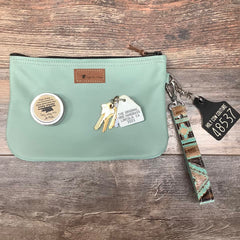 Western Leather Wristlet Clutch #48537