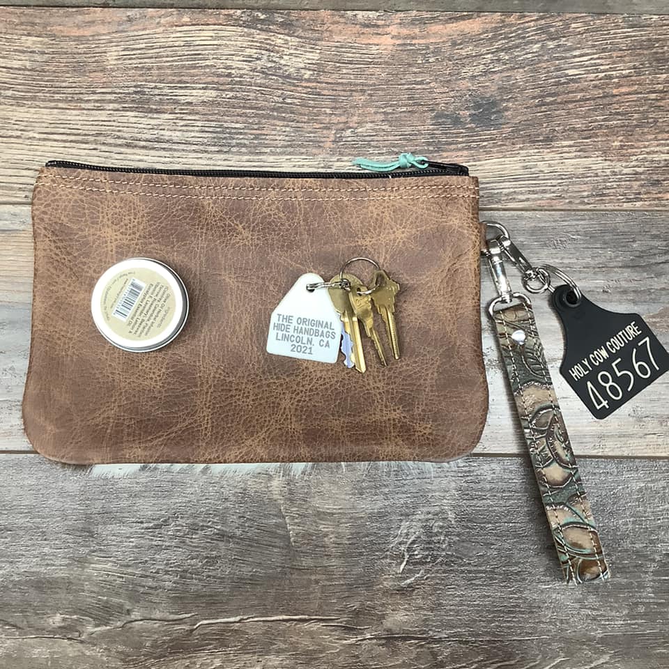 Western Leather Wristlet Clutch #48567
