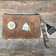 Western Leather Wristlet Clutch #48567