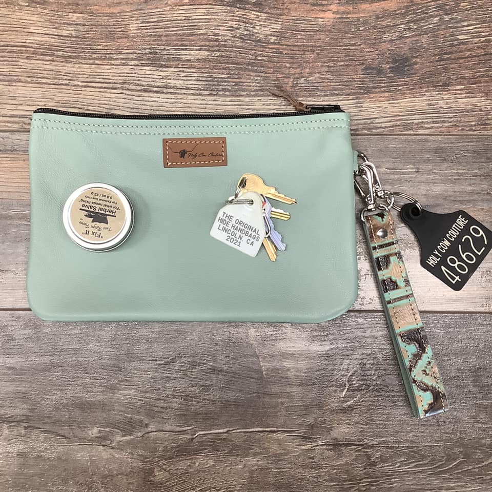 Western Leather Wristlet Clutch #48629