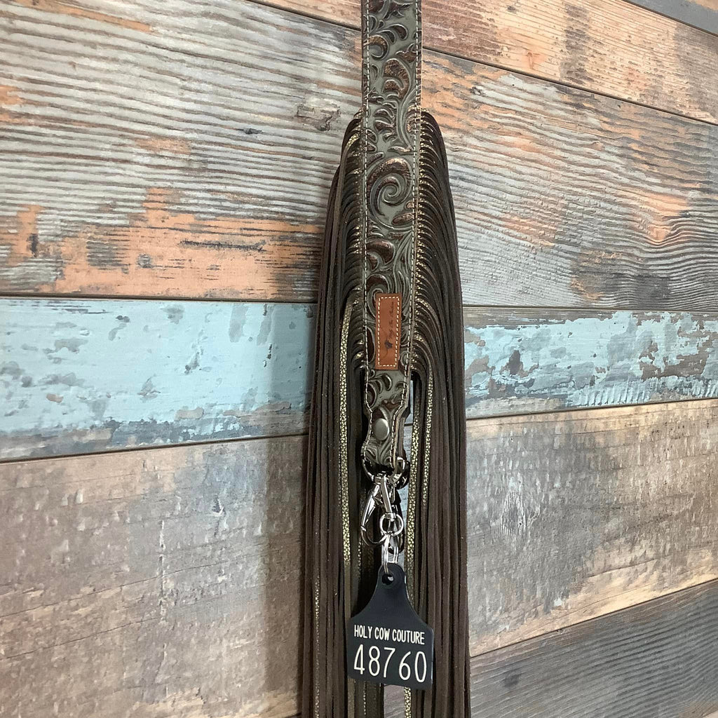 Western Mini Leather Fringe Strap 48" #48760