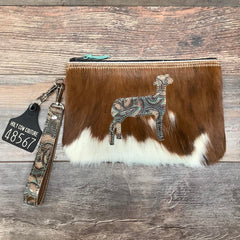 Western Leather Wristlet Clutch #48567