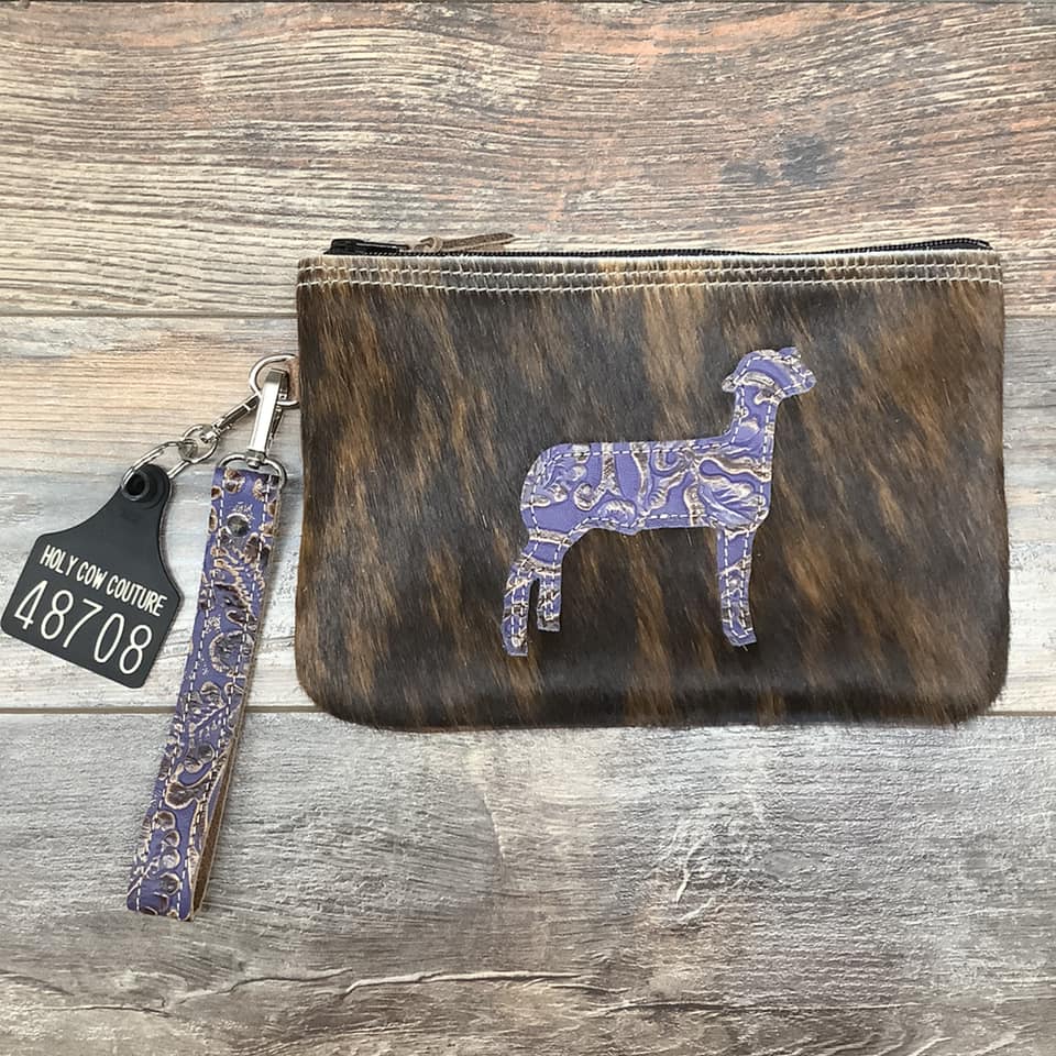 Western Leather Wristlet Clutch #48708