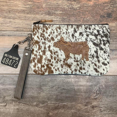 Western Leather Wristlet Clutch #48472