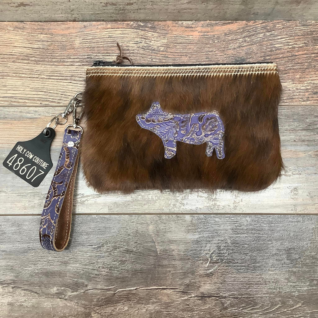Western Leather Wristlet Clutch #48607