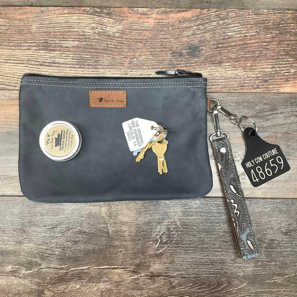 Western Leather Wristlet Clutch #48659