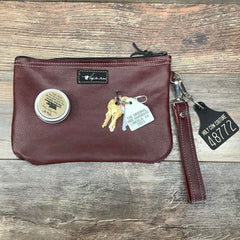 Western Leather Wristlet Clutch #48772