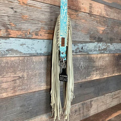 Western Mini Leather Fringe Strap 48" #48162