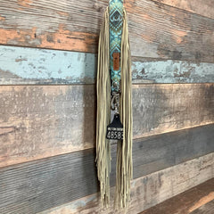 Western Mini Leather Fringe Strap 48" #48583
