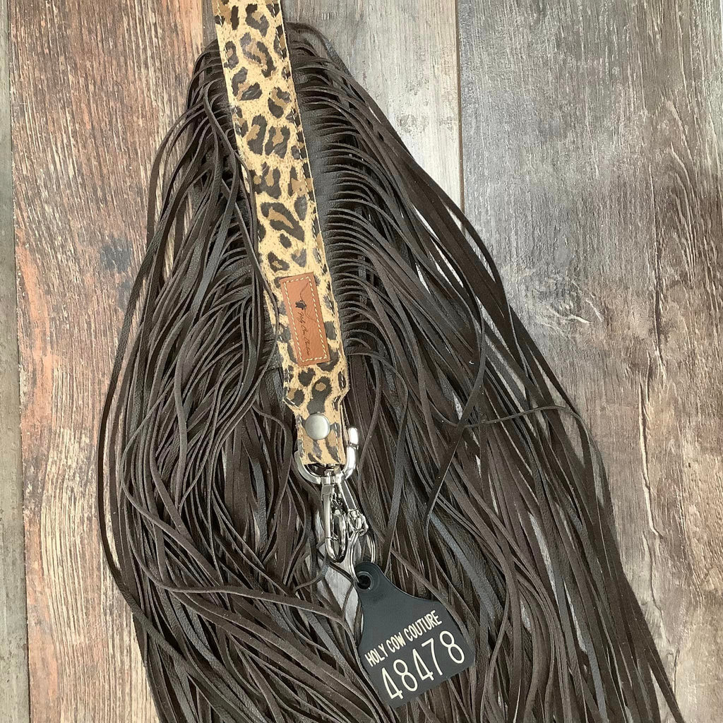 Western Mini Leather Fringe Strap 48" #48478