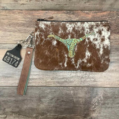 Western Leather Wristlet Clutch #48174