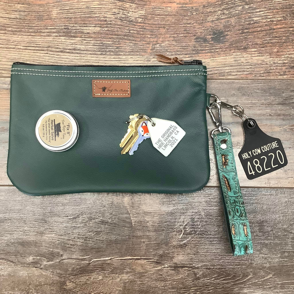 Western Leather Wristlet Clutch #48220
