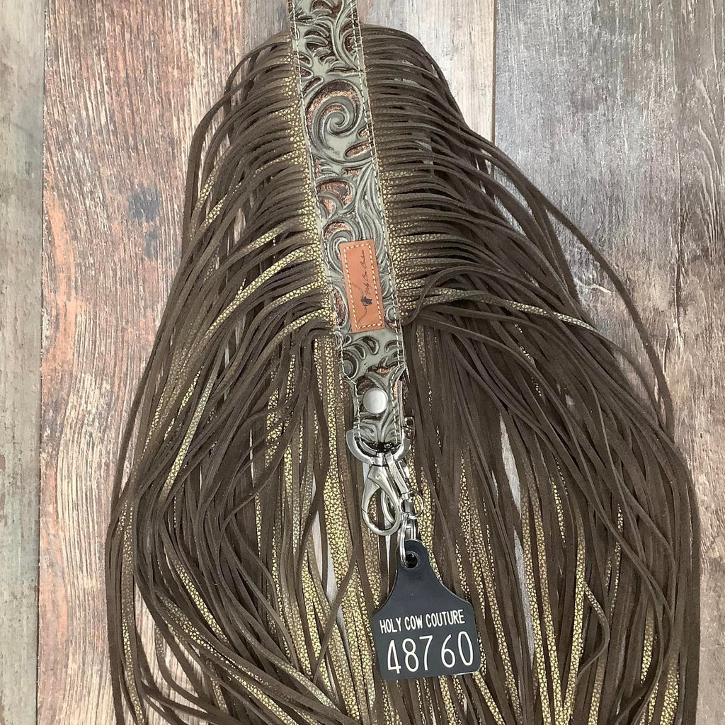 Western Mini Leather Fringe Strap 48" #48760