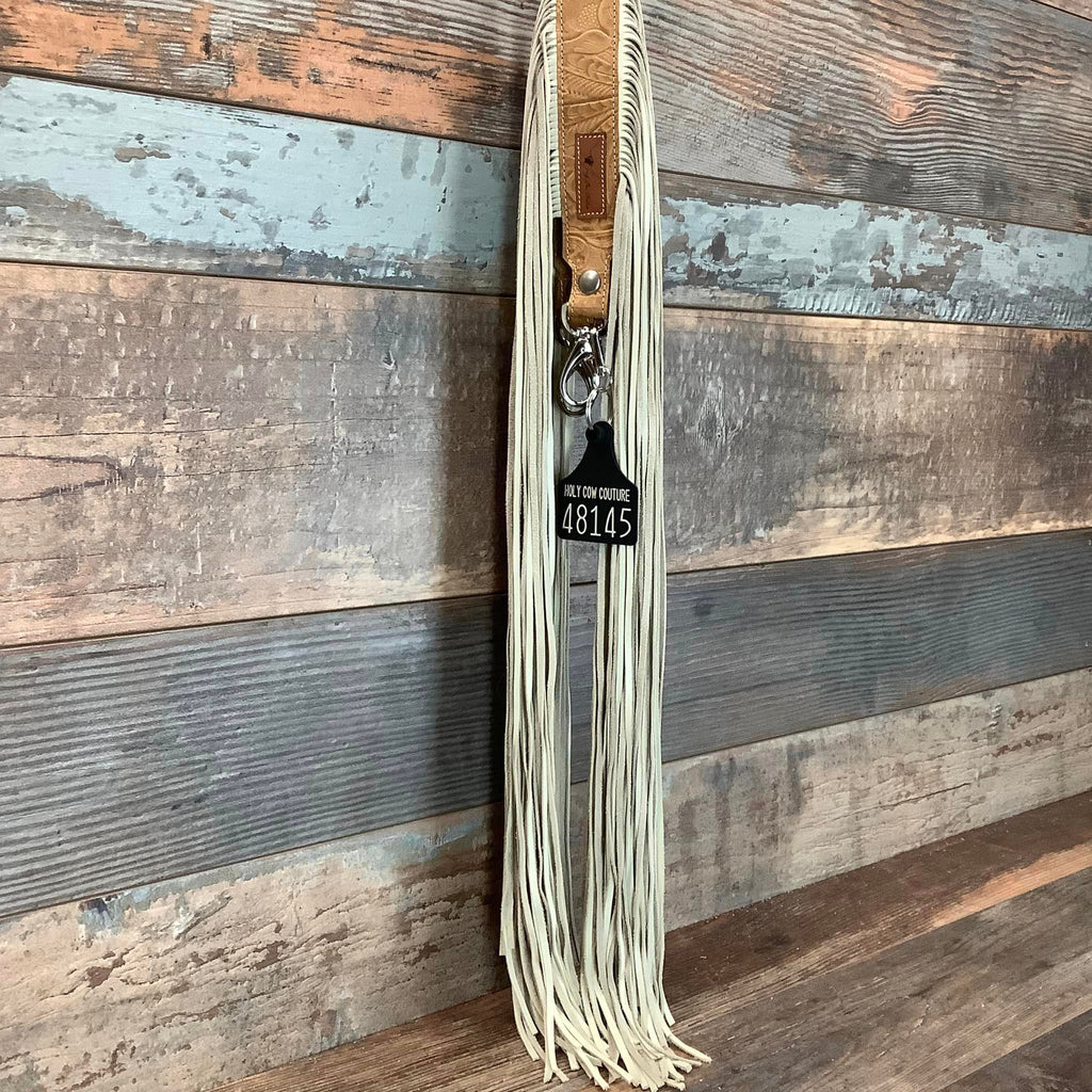 Western Mini Leather Fringe Strap 48" #48145