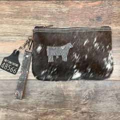 Western Leather Wristlet Clutch #48566