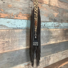 Western Mini Leather Fringe Strap 48" #48478