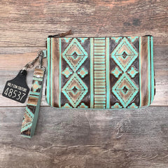 Western Leather Wristlet Clutch #48537