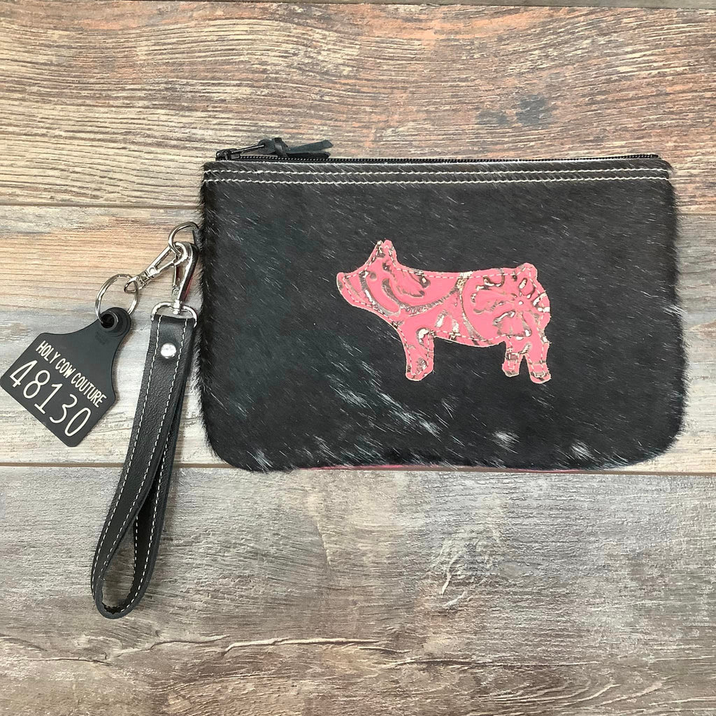 Western Leather Wristlet Clutch #48130