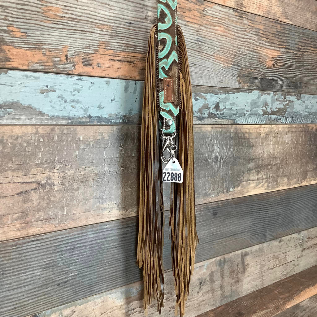 Western Mini Leather Fringe Strap 48" #22888