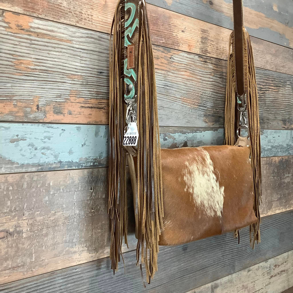 Western Mini Leather Fringe Strap 48" #22888