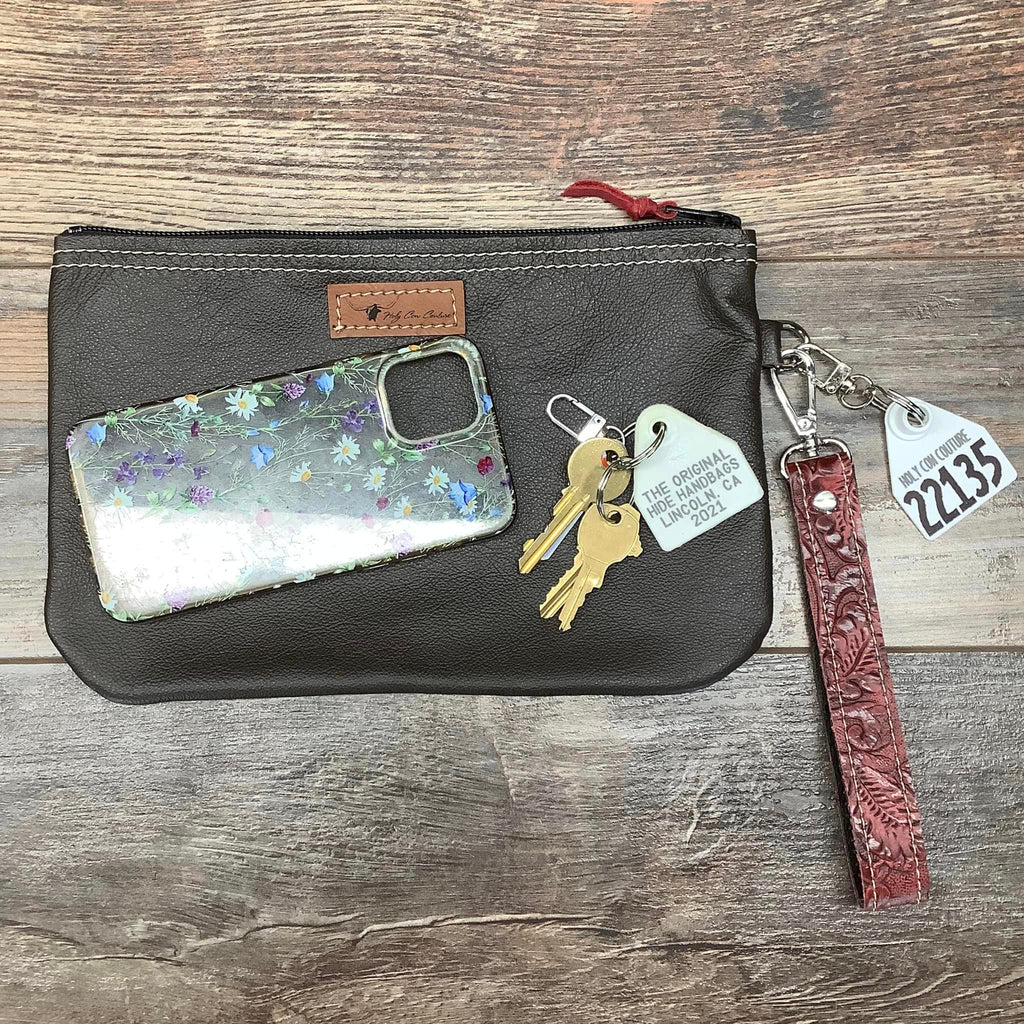 Western Leather Wristlet Clutch #22135