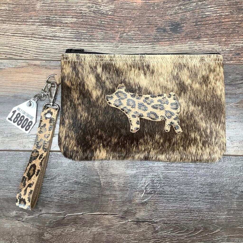 Western Leather Wristlet Clutch #18808