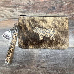 Western Leather Wristlet Clutch #18808