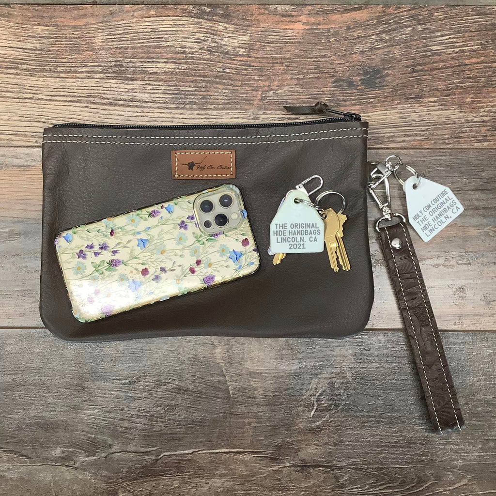 Western Leather Wristlet Clutch #18936