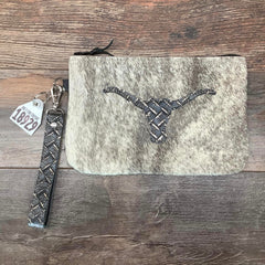 Western Leather Wristlet Clutch #18929