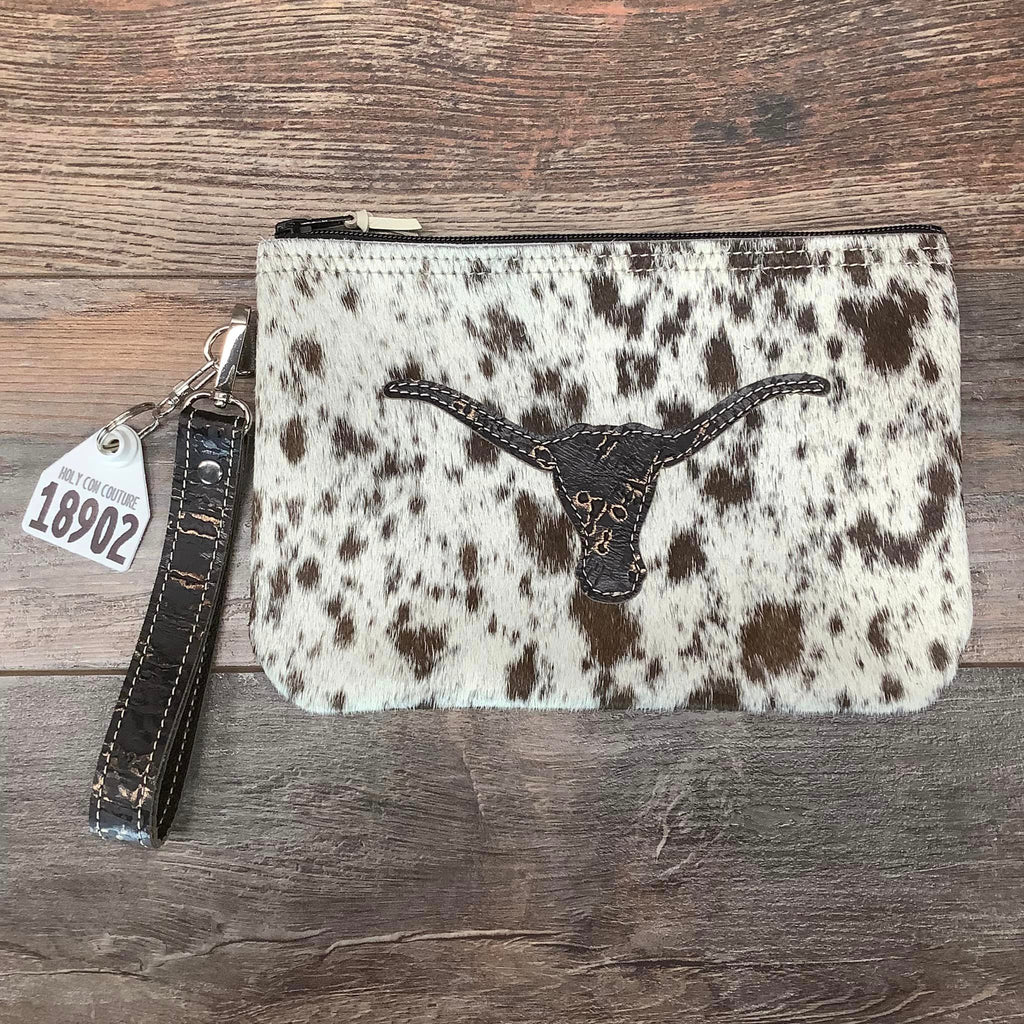 Western Leather Wristlet Clutch #18902
