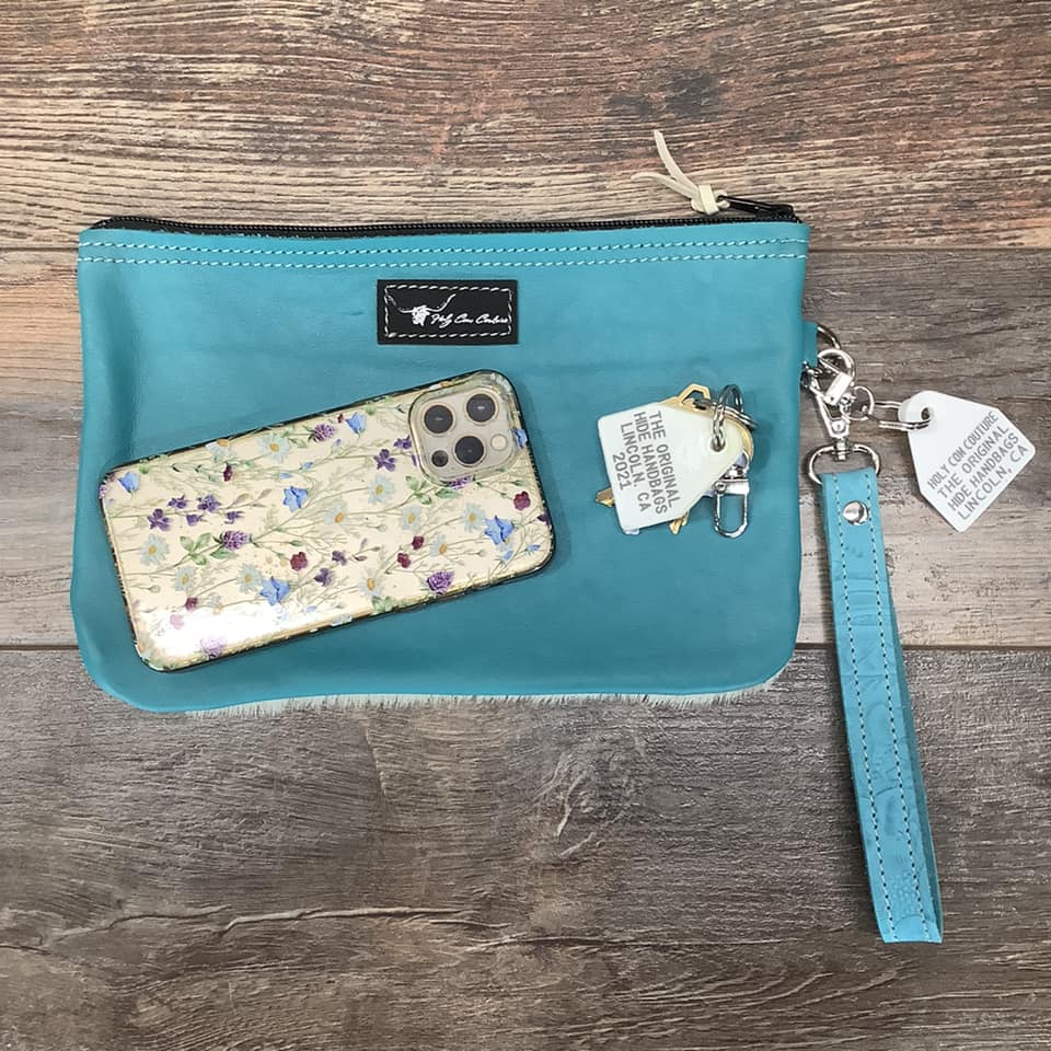 Western Leather Wristlet Clutch #18927