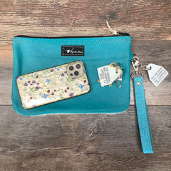 Western Leather Wristlet Clutch #18927