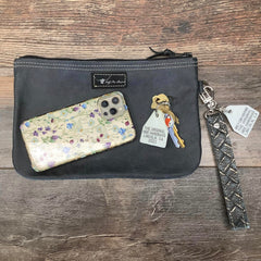 Western Leather Wristlet Clutch #18929