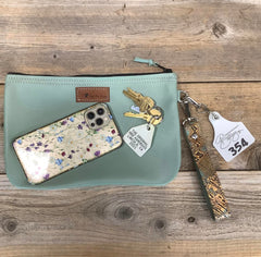 Exclusive Collection Western Leather Wristlet Clutch #354