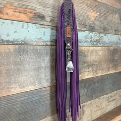 Western Mini Leather Fringe Strap 48" #18985