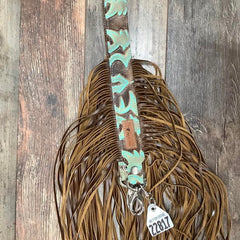 Western Mini Leather Fringe Strap 48" #22817