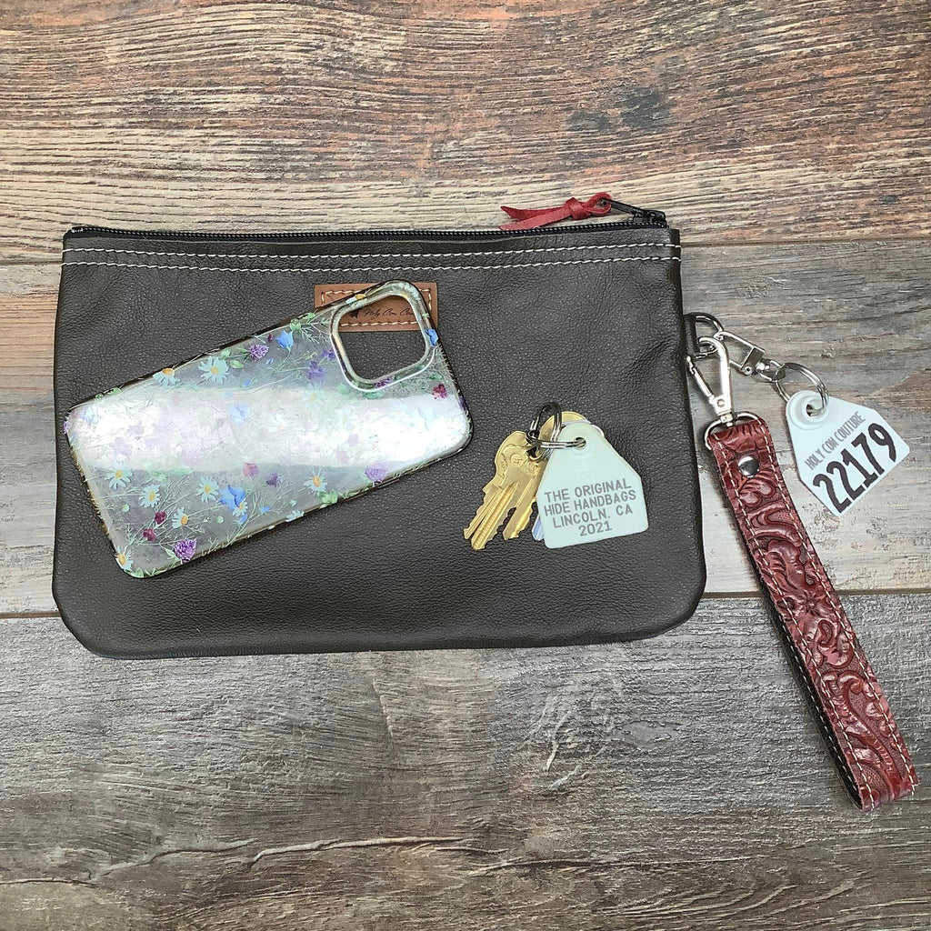Western Leather Wristlet Clutch #22179