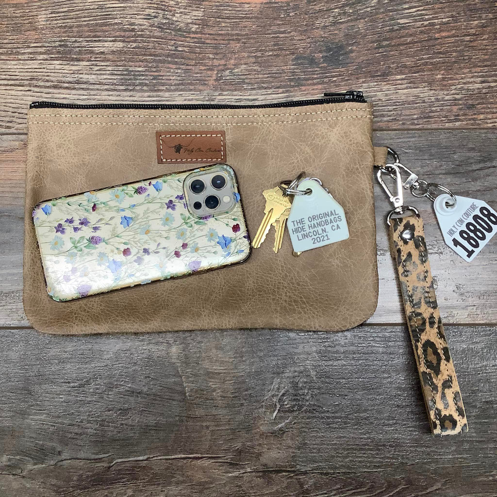 Western Leather Wristlet Clutch #18808