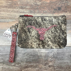 Western Leather Wristlet Clutch #22179