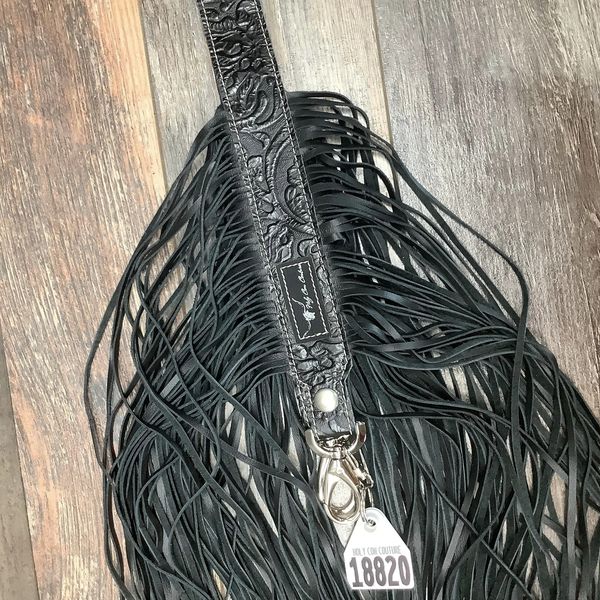 Western Mini Leather Fringe Strap 48" #18820