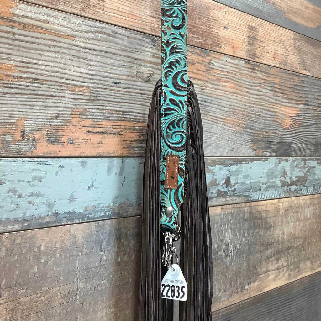 Western Mini Leather Fringe Strap 48" #22835