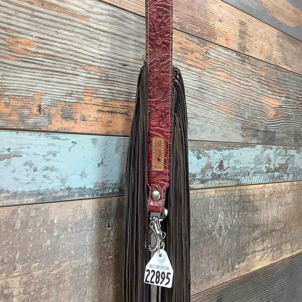 Western Mini Leather Fringe Strap 48" #22895