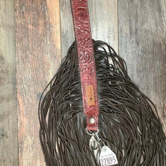 Western Mini Leather Fringe Strap 48" #22895