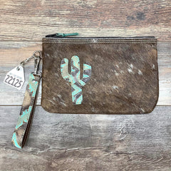 Western Leather Wristlet Clutch #22125